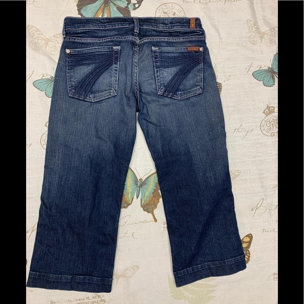 7 for all mankind crop dojo denim‎ jeans